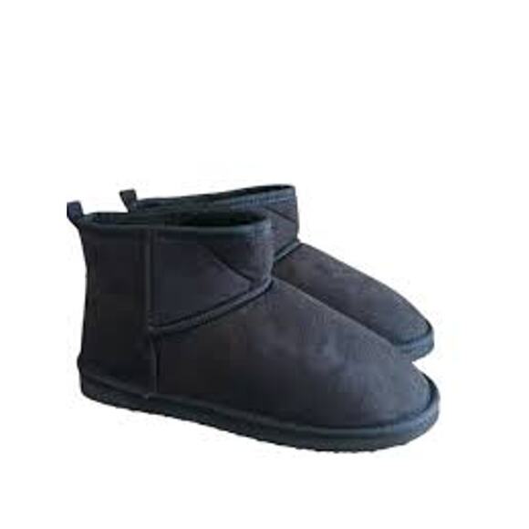MIA Syndee Black Faux Fur Booties - Picture 1 of 2